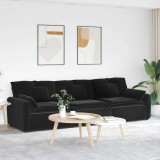 VidaXL Canapea modulară cu perne, negru