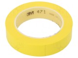 Bandă de marcare galbenă 33m x 25mm, 3M