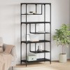 VidaXL Bibliotecă Stejar negru 81 x 36 x 176 cm Lemn compozit 882837
