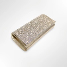 Geanta plic de seara, pentru ocazii si petreceri, culor sidef, 26 x 12 cm, Magrot B 49 - bej sampanie foto