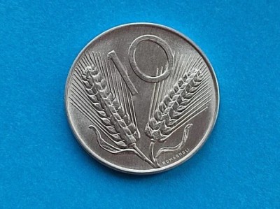 10 Lire 1977 Italia-UNC-luciu de batere foto