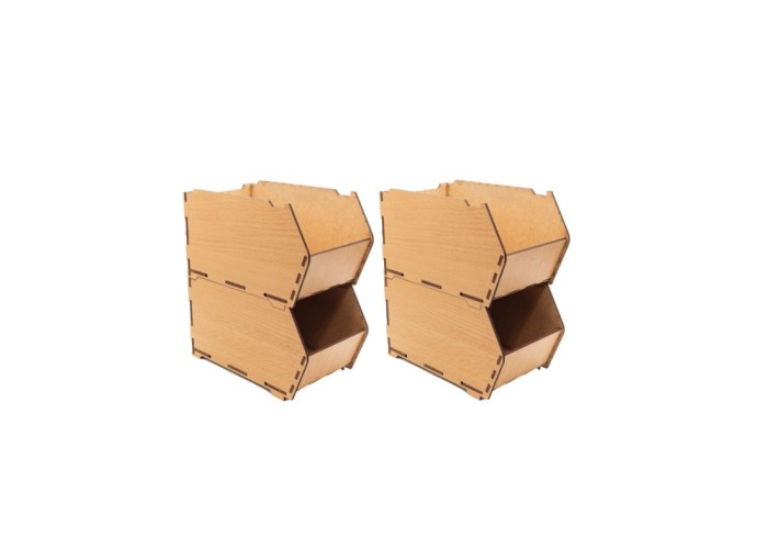 Cutii depozitare set 4 buc