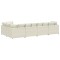 Canapea modulara cu perne, crem, catifea - 6