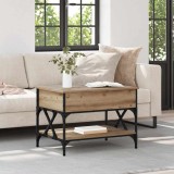 vidaXL Masă de cafea Stejar Artizanal 70x50x50cm Lemn compozit 883039
