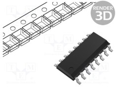 Multiplexor digital inversor 4 canale CMOS SMD SOIC16 ONSEMI