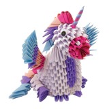 Origami 3D Creagami - Unicorn, 576 piese, CreativaMente