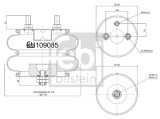 FEBI BILSTEIN 109085 Burduf, suspensie pneumatica