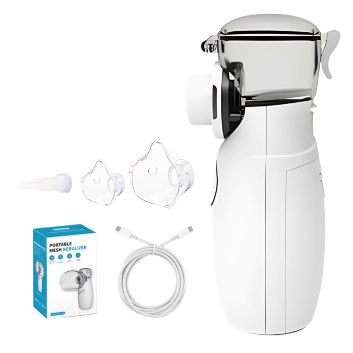 Aparat Aerosoli Portabil &ndash; Nebulizator Ultrasonic cu Tehnologie Mesh