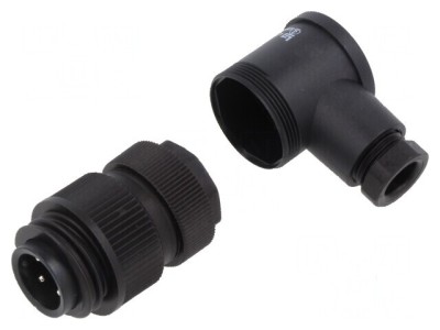 Conector circular cu 4 pini 400V foto