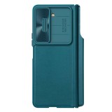 Husa pentru Samsung Galaxy Z Fold5, QIN Pro Leather Case, R97, Green, Oem