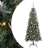 VidaXL Brad de Crăciun artificial cu 150 LED Verde 66 x 66 x 150 cm 3395810