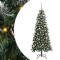vidaXL Brad de Crăciun artificial cu 150 LED Verde 66 x 66 x 150 cm 3395810