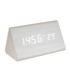 Desteptator digital LED alb lemn OC 07 HOME