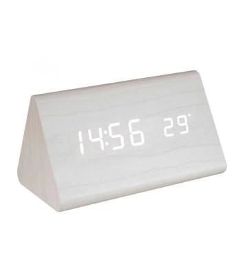 Desteptator digital LED alb lemn OC 07 HOME foto