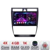 Navigatie Audi A6 Quad Core A-102 4+64 InCell Display 1K Android Waze USB Navigatie Internet Youtube Radio CarStore Technology
