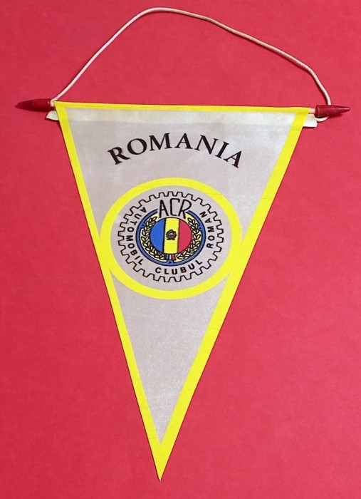 Fanion Auto - ACR - AUTOMOBIL CLUBUL ROMAN (ROMANIA)