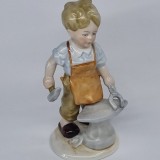 Baiat potcovar - Bibelou vechi, vintage, portelan german Fasold &amp; Stauch