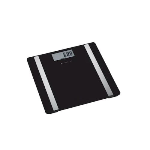 Cantar corporal, capacitate maxima de cantarire 180 kg, din sticla, oprire automata, negru