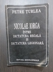 NICOLAE IORGA INTRE DICTATURA REGALA SI DICTATURA LEGIONARA - PETRE TURLEA foto