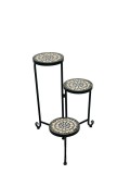 Suport ghivece flori fier ceramica 47 x 29 x 67,5 cm