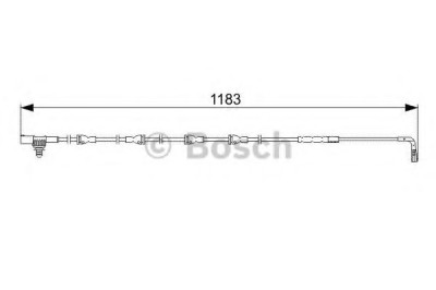 Senzor de avertizare,uzura placute de frana LAND ROVER RANGE ROVER SPORT (LS) (2005 - 2013) BOSCH 1 987 473 031 foto