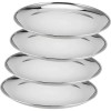 Set 4 farfurii FOXMAG24, din inox, diametru 23cm