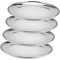 Set 4 farfurii FOXMAG24, din inox, diametru 23cm