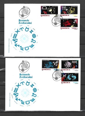 ROMANIA 2001 - SEMNELE ZODIACULUI (I), FDC - LP 1574 foto