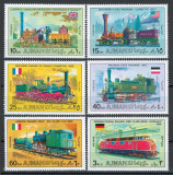 Ajman 1971 Mi 1197/202 MNH - Locomotive vechi