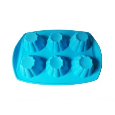 Forma silicon, Pentru prajituri, 6 cavitati, Alabstru, 29 cm, 345COF