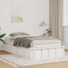 VidaXL Cadru de pat Alb 210 x 118 x 30 cm Lemn de pin masiv