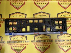 Set 2 suporti numar numere inmatriculare Audi