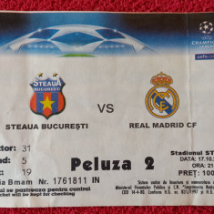 Bilet meci fotbal STEAUA BUCURESTI - REAL MADRID (Champions League 17.10.2006)