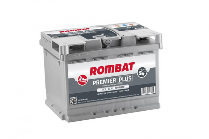 Acumulator Rombat 12V 60AH Premier Plus 38442 5602K80058 / 5602K80058ROM