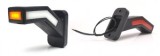 Lampa Gabarit LED Brat Oblic 45&deg; Dreapta W168.2-1167P, 12/24V, Alba/Galbena/Rosie, 146mm, ECE, IP66/68