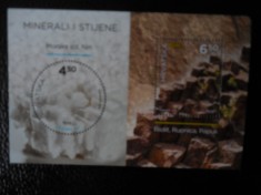 Croatia-Minerale-bloc nestampilat MH foto