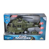 Elicopter de armata cu lumini si sunete, Cool Machines, 1:16, Verde