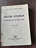 Buletinul Deciziunilor pronuntate in anul 1939 volumul LXXVI, partea I