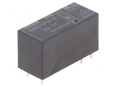 Releu Electromagnetic SPST 3VDC 16A foto