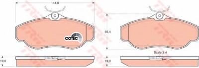 Set placute frana,frana disc LAND ROVER DISCOVERY II (LJ, LT) (1998 - 2004) TRW GDB1156 foto