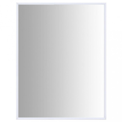 Oglindă, alb, 80x60 cm foto