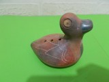 OCARINA , FLUIER din ceramica LUCRATA MANUAL in forma de pasare , Mexic