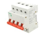 Separator-&icirc;ntrerupător 4 poli, 100A, pentru șină DIN