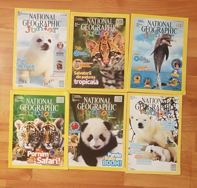 Set 6 reviste National Geographic Junior foto