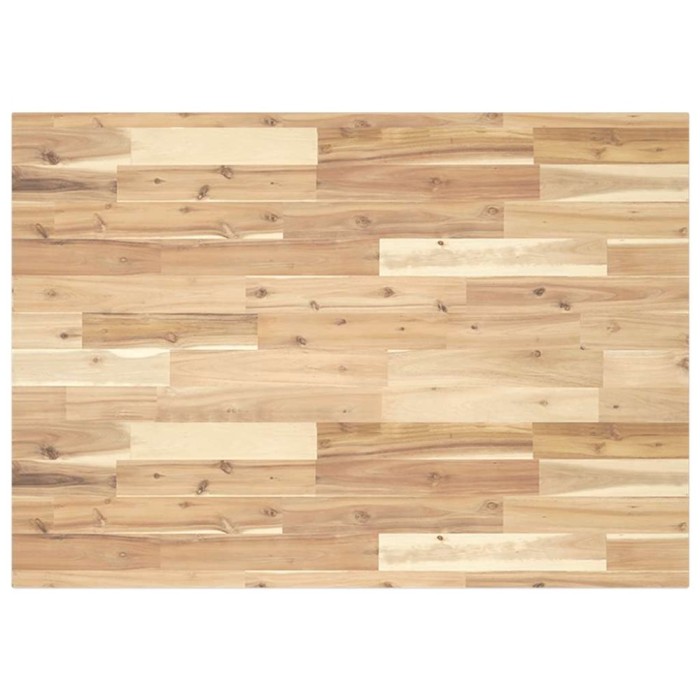 Blat de birou netratat, 80x70x2 cm, lemn masiv de acacia