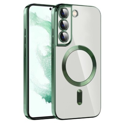 Husa pentru Samsung Galaxy S22 Plus 5G - Techsuit Luxury Crystal MagSafe - Deep Green foto