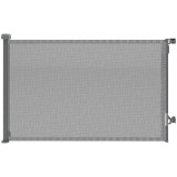 PawHut Barieră de siguranță pentru c&acirc;ini retractabilă extensibilă p&acirc;nă la 140 cm lățime pentru scări și uși gri | Aosom Romania