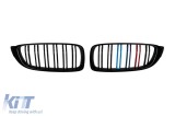 Baterii cu nervuri duble tip M4, lac negru cu decorare M, potrivite pentru BMW Seria 4 F32 Coupe, F33 Cabriolet, F36 Gran Coupe dupa 2013 Performance