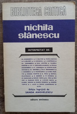 Nichita Stanescu interpretat - Sanda Anghelescu// 1983 foto