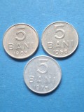 Moneda Romania 5 bani 1963,1966,1975